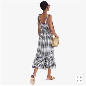 J Crew Black and White Gingham dress.